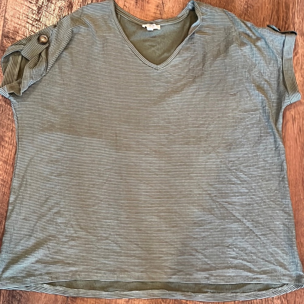 Cap Sleeve V-Neck